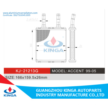 Alta qualidade para Hyundai Accent 1995 - 2005 Radiador de vento quente para ar condicionado